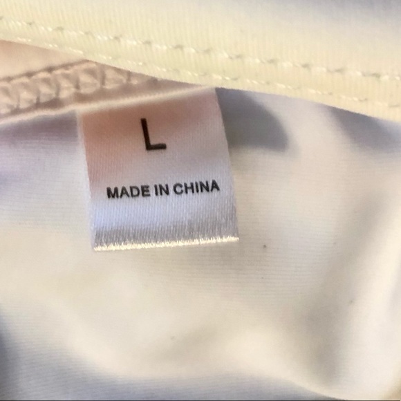 White & Leopard Color Block Bikini - Size Large - Picture 6 of 9